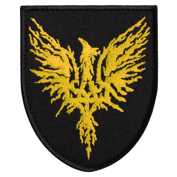 Phoenix Velcro Patch, 8x9.5 cm жовтий, фото 1