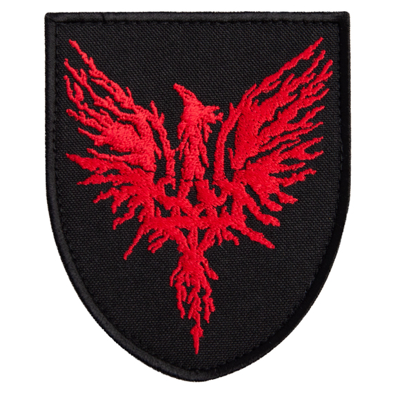 Phoenix Velcro Patch, 8x9.5 cm червоний , фото 1 Phoenix Velcro Patch, 8x9.5 cm червоний , фото 1