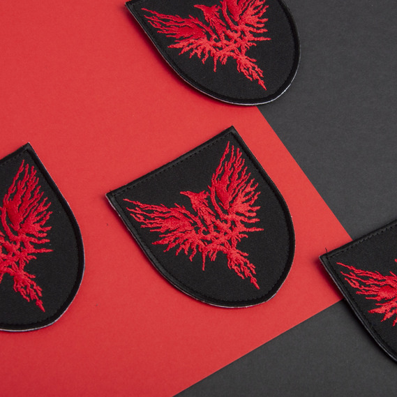 Phoenix Velcro Patch, 8x9.5 cm червоний , фото 4 Phoenix Velcro Patch, 8x9.5 cm червоний , фото 4