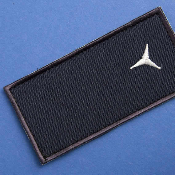 Шеврон нашивка на липучке Погон ДСНС, вышитый патч 5х10 см, фото 3