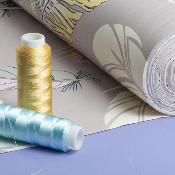 Тканина сатин для постільної білизни однотонна, щіл 130 гр/м2 210 ТС, бавовна, 240 см папороть беж, фото 3