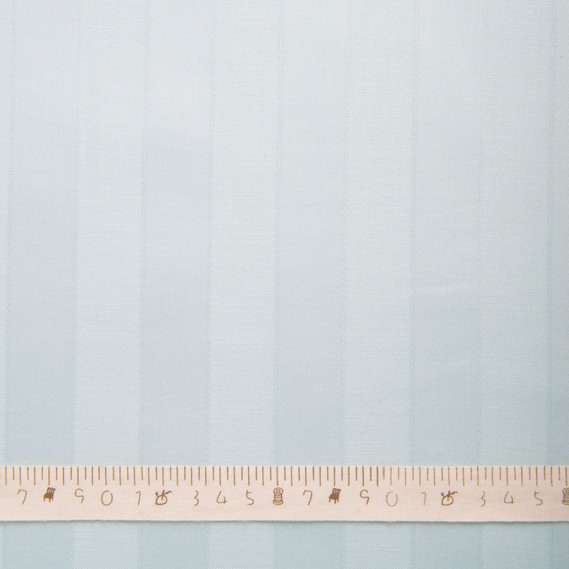 Тканина сатин жакард для постільної білизни 2,4 м 267077/41 у смужку ментол, фото 4