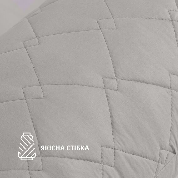 Подушка для сна и отдыха CUBE IDEIA 40x135 cм, подушка для тела, длинная подушка, антиаллергенная св.сірий, фото 5