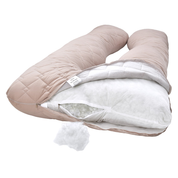 Pillow for sleep and rest SONIA 75x140x20 cm беж, фото 3