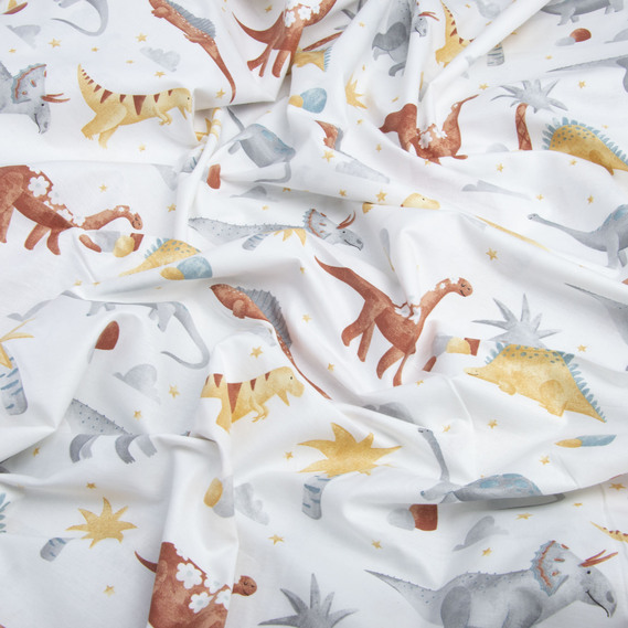 Ranfors coarse calico fabric 26334 діно молоко, фото 3 Ranfors coarse calico fabric 26334 діно молоко, фото 3