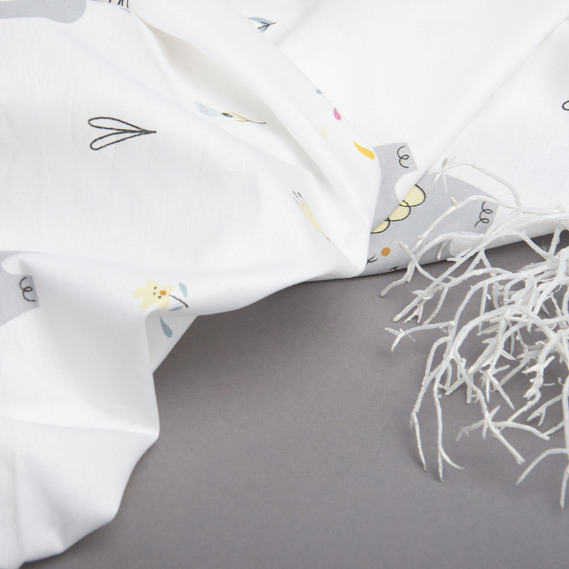 Тканина бязь ранфорс для постільної білизни, бавовна, 130 гр/м2, 240 см 25872/2 слоненя молоко, фото 3 Тканина бязь ранфорс для постільної білизни, бавовна, 130 гр/м2, 240 см 25872/2 слоненя молоко, фото 3