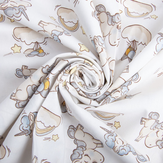 Ranfors coarse calico fabric 10061/2 единоріг, фото 1 Ranfors coarse calico fabric 10061/2 единоріг, фото 1