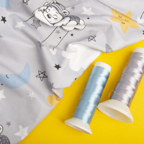 Ranfors coarse calico fabric 9999/10 сонька сіра, фото 4