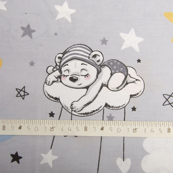 Ranfors coarse calico fabric 9999/10 сонька сіра, фото 5