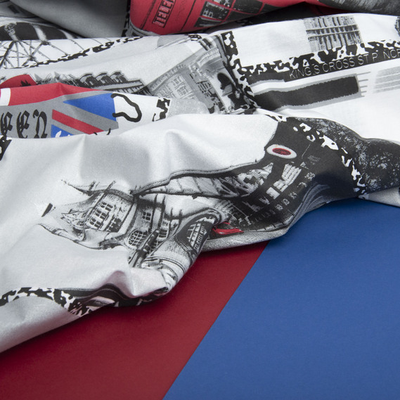 Тканина бязь ранфорс для постільної білизни 2,4 м V-G5639/1 LONDON, фото 3