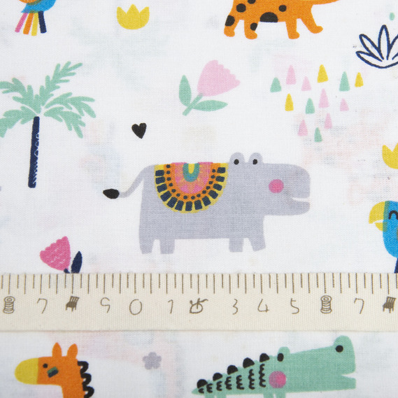 Calico fabric 2.4 Selonya V-26648/1 Африка біла, фото 4