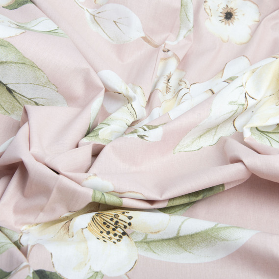 Тканина бязь ранфорс для постільної білизни 2,4 м V-26915/3 Магнолія пудра, фото 2 Тканина бязь ранфорс для постільної білизни 2,4 м V-26915/3 Магнолія пудра, фото 2