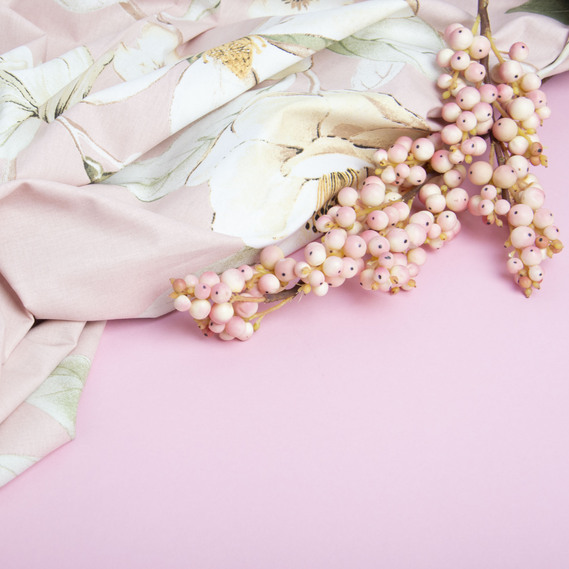 Тканина бязь ранфорс для постільної білизни 2,4 м V-26915/3 Магнолія пудра, фото 3 Тканина бязь ранфорс для постільної білизни 2,4 м V-26915/3 Магнолія пудра, фото 3