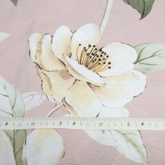 Тканина бязь ранфорс для постільної білизни 2,4 м V-26915/3 Магнолія пудра, фото 4 Тканина бязь ранфорс для постільної білизни 2,4 м V-26915/3 Магнолія пудра, фото 4