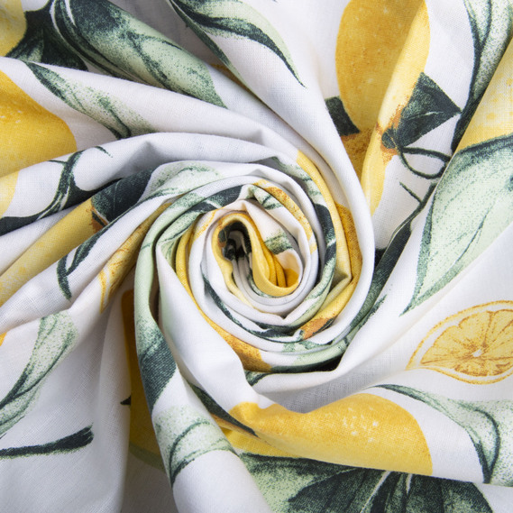 Тканина бязь ранфорс для постільної білизни 2,4 м V-24593/4 лимон, фото 1 Тканина бязь ранфорс для постільної білизни 2,4 м V-24593/4 лимон, фото 1