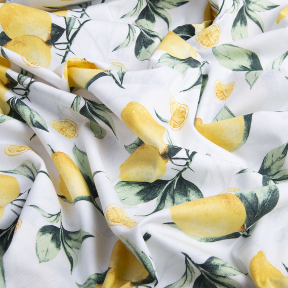 Тканина бязь ранфорс для постільної білизни 2,4 м V-24593/4 лимон, фото 2 Тканина бязь ранфорс для постільної білизни 2,4 м V-24593/4 лимон, фото 2