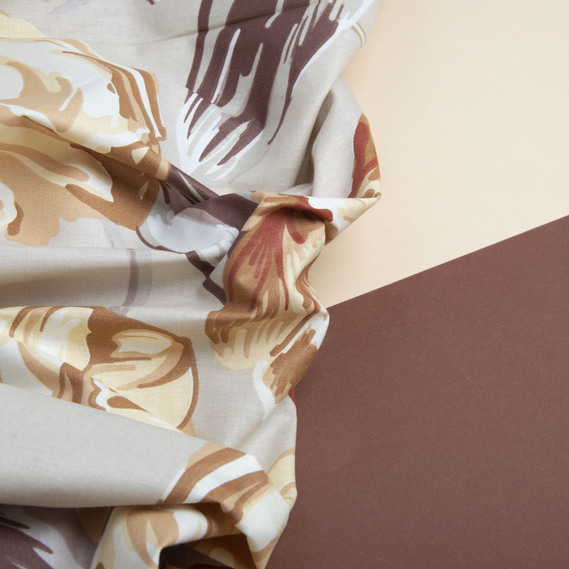 Тканина бязь ранфорс для постільної білизни 2,4 м V-26403/21 тюльпан беж, фото 3 Тканина бязь ранфорс для постільної білизни 2,4 м V-26403/21 тюльпан беж, фото 3