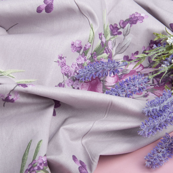 Calico fabric 2.4 Selonya V-25216/47 лаванда лілова, фото 3