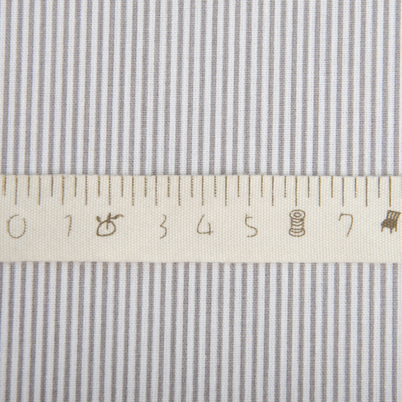 Ткань бязь ранфорс для постельного белья 2,4 м V-1043/43 смужки дрібні сірі, фото 4