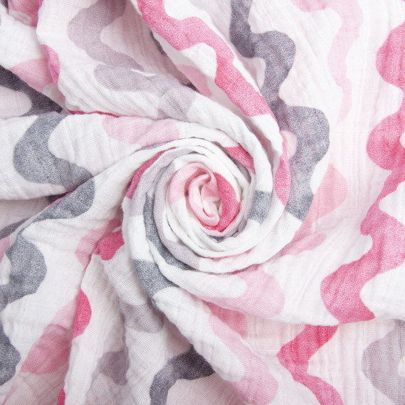 Dress fabric Muslin cotton хвиля, фото 1 Dress fabric Muslin cotton хвиля, фото 1