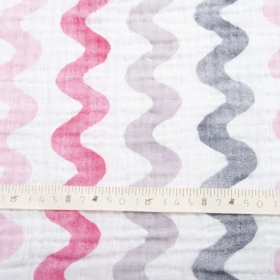 Dress fabric Muslin cotton хвиля, фото 4