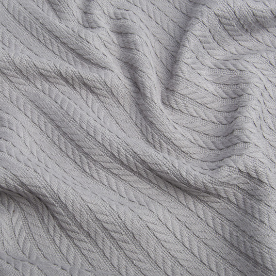 Ткань декоративная хлопок Косичка 290 гр/м2 сіра, фото 3