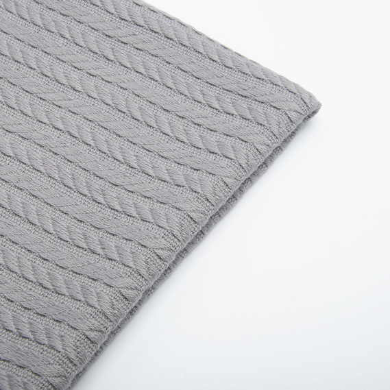 Ткань декоративная хлопок Косичка 290 гр/м2 сіра, фото 4