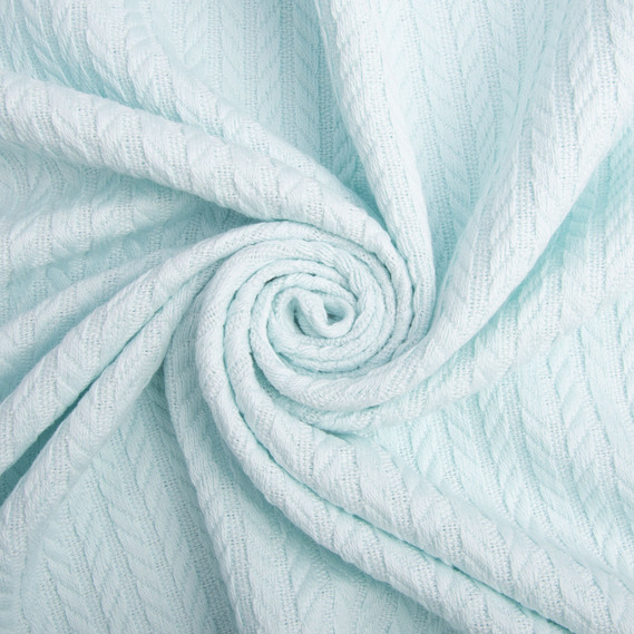 Fabric - Decorative Cotton "Kosichka" 290 g/m2 св/бірюза, фото 2 Fabric - Decorative Cotton "Kosichka" 290 g/m2 св/бірюза, фото 2