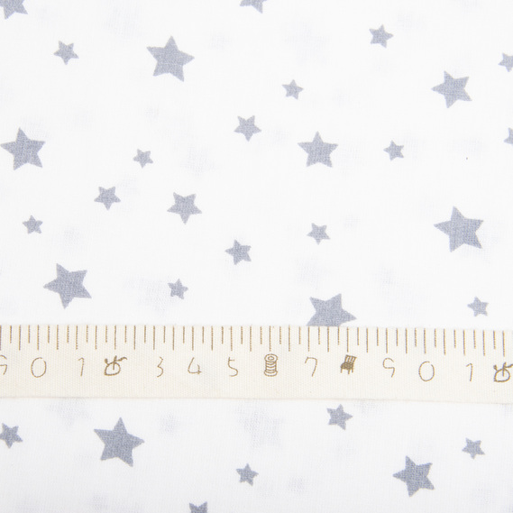 Тканина бязь ранфорс для постільної білизни 2,4 м V-23764/7 зірочки білі на сірому, фото 4 Тканина бязь ранфорс для постільної білизни 2,4 м V-23764/7 зірочки білі на сірому, фото 4