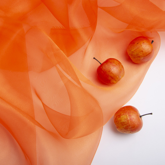 Organza fabric помаранч, фото 3