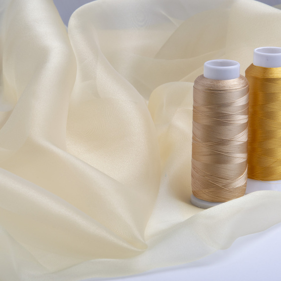 Тканина органза пісок, фото 3