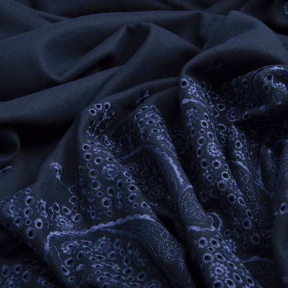 Тканина костюмна WT-14489 Орлена темно синя, фото 2 Тканина костюмна WT-14489 Орлена темно синя, фото 2