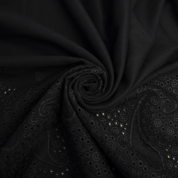 Тканина костюмна WT-14489 Орлена чорна, фото 1