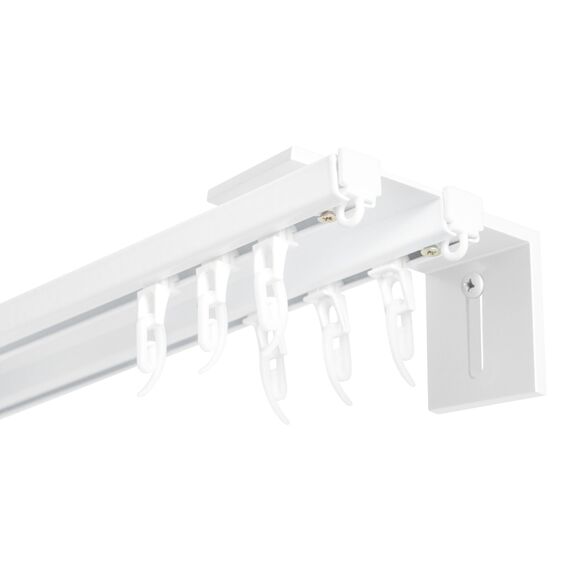 Кронштейн настінний до стельового карнизу IDEIA металевий білий, фото 2 Кронштейн настінний до стельового карнизу IDEIA металевий білий, фото 2