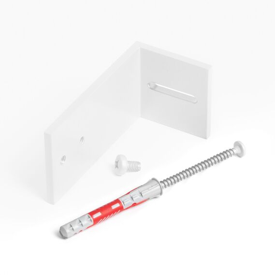 Кронштейн настінний до стельового карнизу IDEIA металевий білий, фото 3 Кронштейн настінний до стельового карнизу IDEIA металевий білий, фото 3