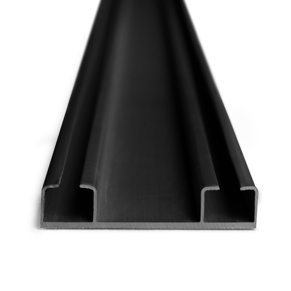 Карниз потолочный 1,8 м IDEIA двойной усиленный алюминиевый чорний, фото 2 Карниз потолочный 1,8 м IDEIA двойной усиленный алюминиевый чорний, фото 2