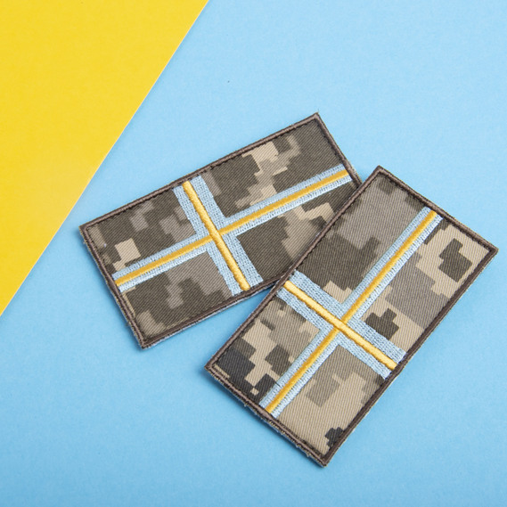 Шеврон нашивка на липучке Погон Капелан, вышитый патч 5х9,5 см піксель, фото 3 Шеврон нашивка на липучке Погон Капелан, вышитый патч 5х9,5 см піксель, фото 3