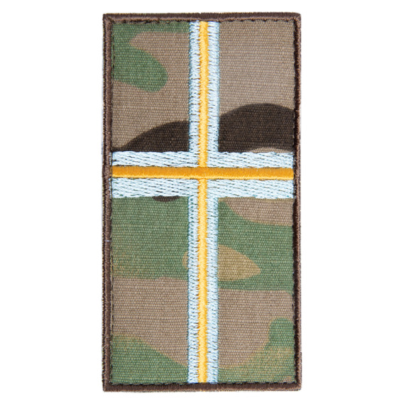Шеврон нашивка на липучке Погон Капелан, вышитый патч 5х9,5 см мультикам, фото 1 Шеврон нашивка на липучке Погон Капелан, вышитый патч 5х9,5 см мультикам, фото 1