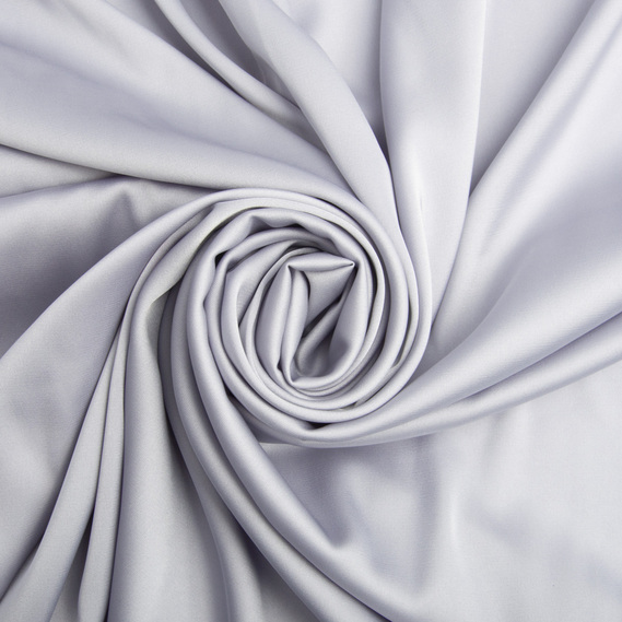 Ткань плательная атлас шелк Vanessa світло сірий, фото 1