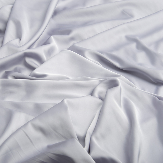 Ткань плательная атлас шелк Vanessa світло сірий, фото 2