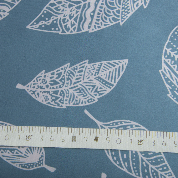 Ткань плательная атлас шелк листок темна м’ята , фото 4