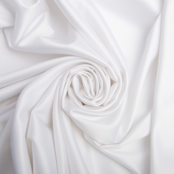 Dress fabric satin Dana біла, фото 1
