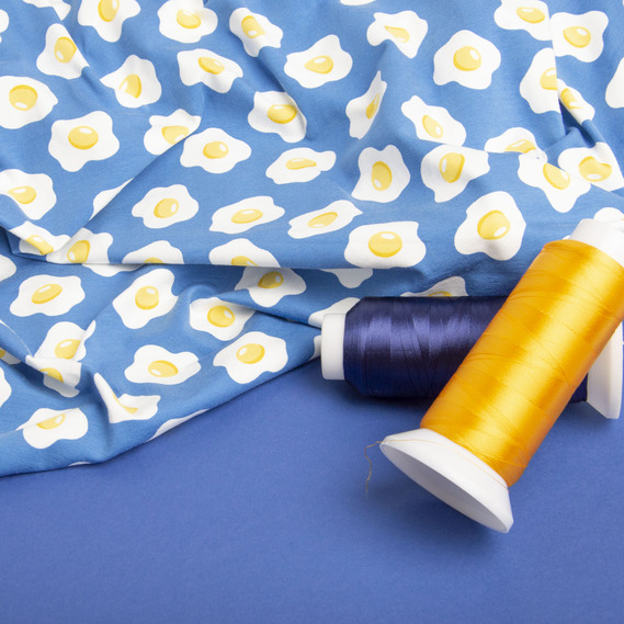 Тканина трикотаж 170 гр/м2 яечня, фото 3