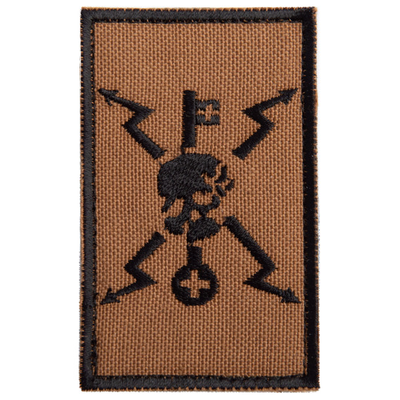Hook and loop patch, size 5x7.8 cm, depicting a communication specialist беж, фото 2 Hook and loop patch, size 5x7.8 cm, depicting a communication specialist беж, фото 2