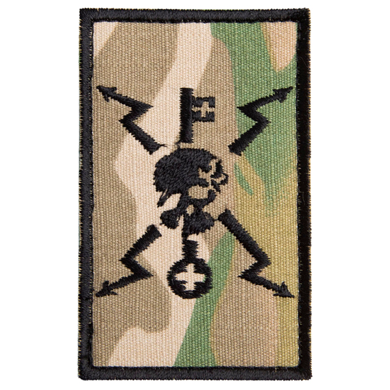 Hook and loop patch, size 5x7.8 cm, depicting a communication specialist мультикам, фото 1