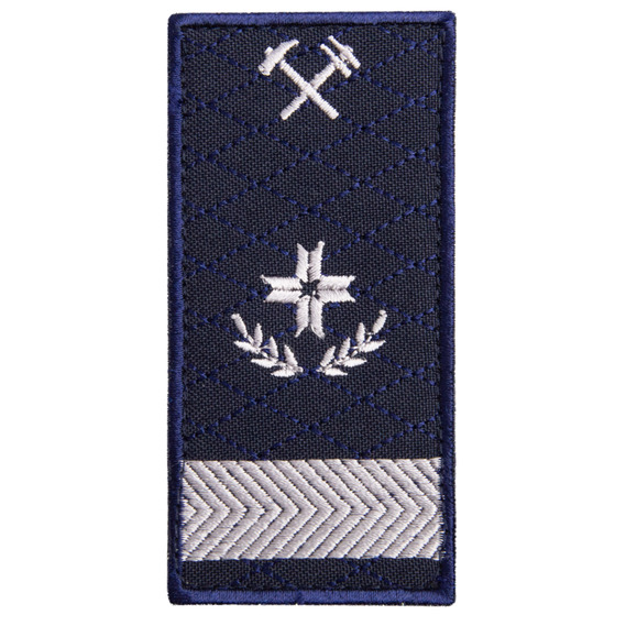 Шеврон на липучці Укрзалізниця Погон Директор функціональний, вишитий патч 5х10 см, фото 1