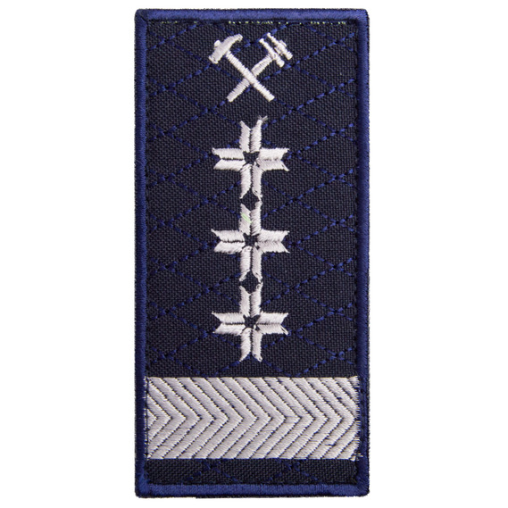 Chevron on Velcro Ukrzaliznytsia Epaulet Department Director 5x10 cm, фото 1