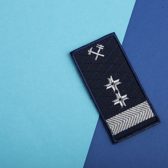 Chevron on Velcro Ukrzaliznytsia Epaulet Deputy Director 5x10 cm, фото 2