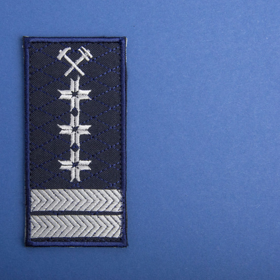 Шеврон на липучке Укрзализныця Погон менеджер, помощник директора, начальник отдела 5х10 см, фото 4