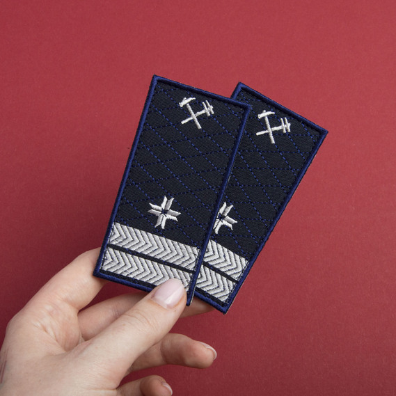 Chevron on Velcro Ukrzaliznytsia Epaulet Engineer 5x10 cm, фото 3